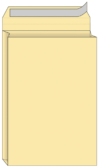 Envelope Quantore sample bag 229x324x38mm self-adhesive cream 10 pieces