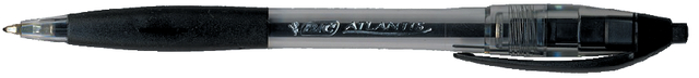 Balpen Bic Atlantis classic grip clic M zwart valuepack 30+6 gratis