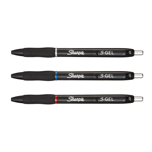 Gelschrijver Sharpie S-gel medium assorti blister à 3 stuk