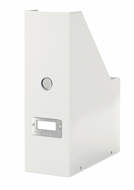 Tijdschriftencassette Leitz WOW click & store gerecycled karton wit