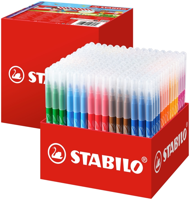 Viltstift STABILO power 280 medium assorti classpack à 240 stuk