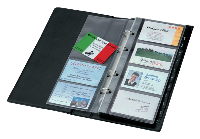 Businesscard organizer Sigel for up to 200 cards one row