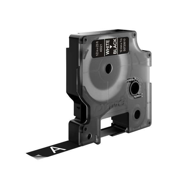 Dymo Tape 12MmWht/Blk 45021/S0720610