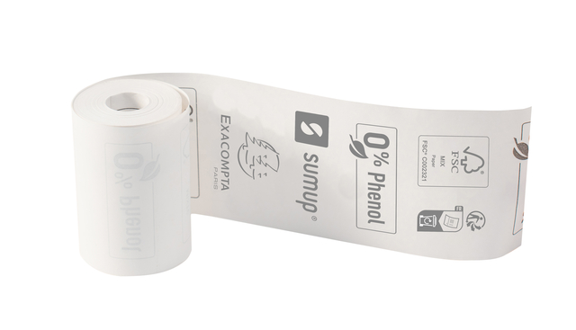 Telrol Exacompta 57mmx9m, kern Ø12mm SumUp thermisch fenolvri