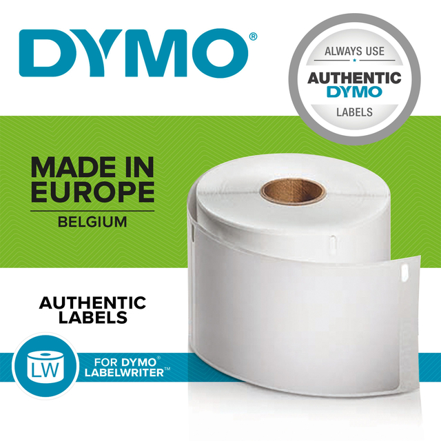 Etiket Dymo LabelWriter multifunctioneel 32x57mm 12 rollen á 1000 stuks wi
