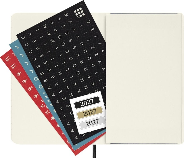 Agenda 2027 Moleskine 12M Planner Weekly 7dagen/1pagina pocket sc black