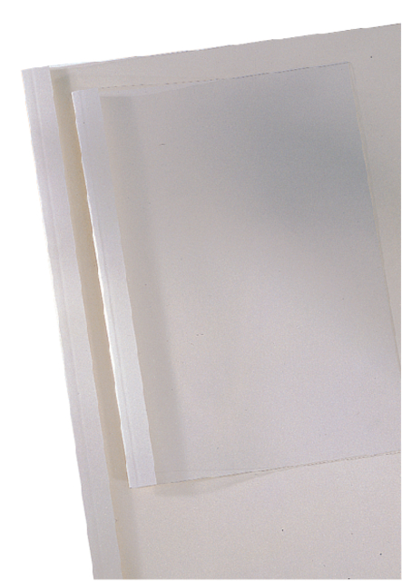 Thermische omslag GBC A4 1.5mm transparant/wit 100 stuks