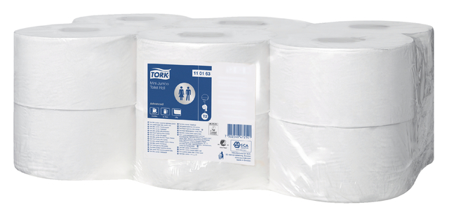 Toilet paper Tork T2 mini universal 1-ply 240mtr white 110163