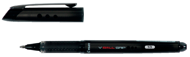 V-Ball Grip 10 - Liquid Ink Rollerball - Black - Broad Tip