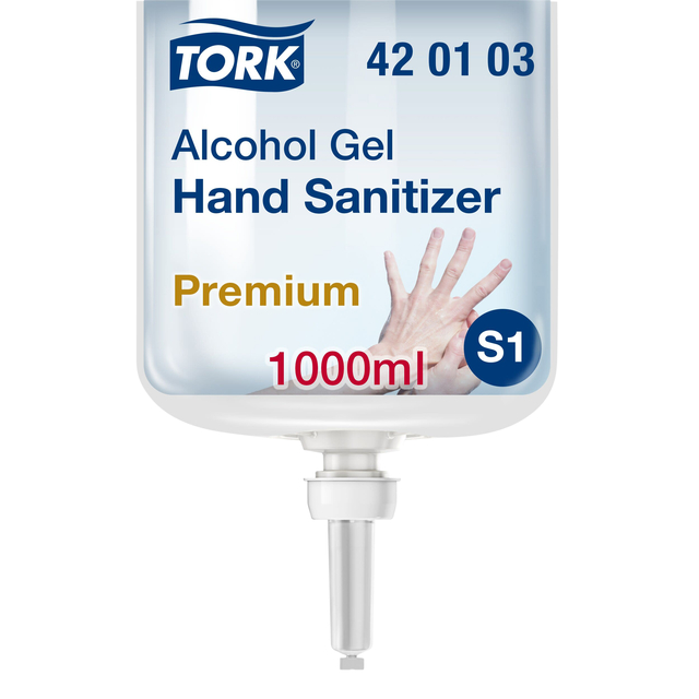 Alcohol gel Tork S1 for hand disinfection unscented 1000ml 420103