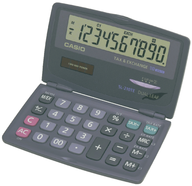 POCKET CALCULATOR CASIO SL-210TE