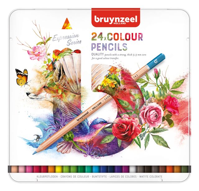 Kleurpotlood Bruynzeel Expression blik à 24 kleuren