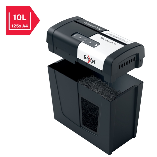 Papiervernietiger Rexel Secure MC3 P5 snippers 2x15mm