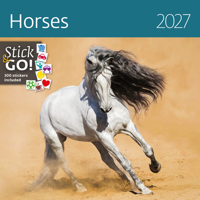 KALENDER 2026 30X30CM PAARDEN