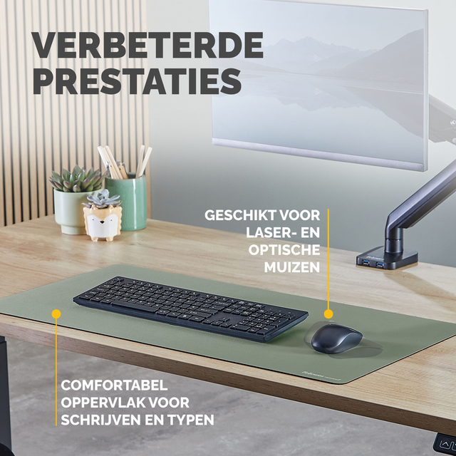 Bureau-onderlegger Fellowes Breyta saliegroen