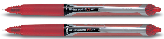 Hi-Tecpoint V5 RT - Liquid Ink Rollerball - Red - Fine Tip