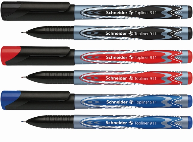 Fineliner Schneider Topliner 911 0.4mm zwart