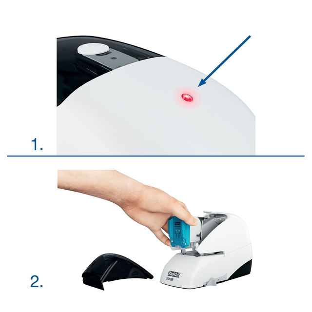 Stapler Rapid Supreme contactless electric 5050e 50 sheets white