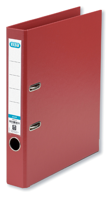 ELBA Lever Arch File Rado "smart Pro+", exchangeable spine label, A4 Spine 50 mm 2 Rings PP/PP Red