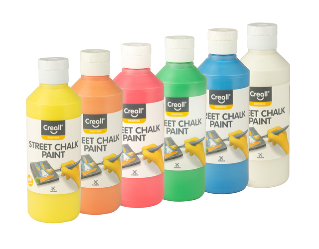 Stoepkrijtverf Creall Chalk Paint 6 kleuren à 250m
