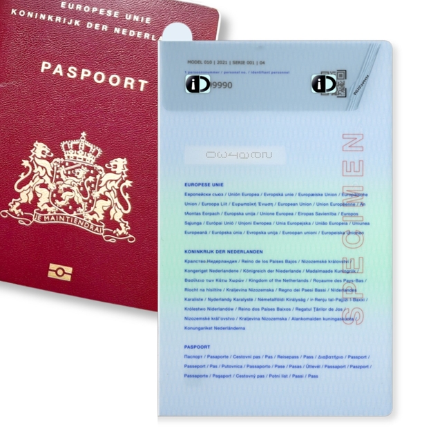 Beschermfolie PassProtect voor paspoort uitgifte voor 1 oktober 2024