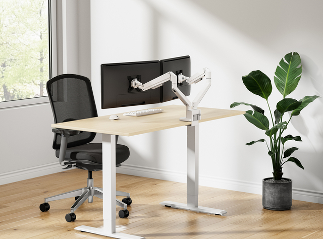 Monitorarm Neomounts NEXT Slim 2 schermen 32 inch wit