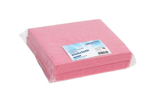 CLNQ Cloth Viscose 38x40cm Pink 10PCS