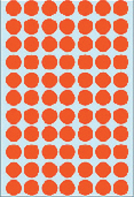 Etiket HERMA 2232 rond 13mm rood 2464 stuks