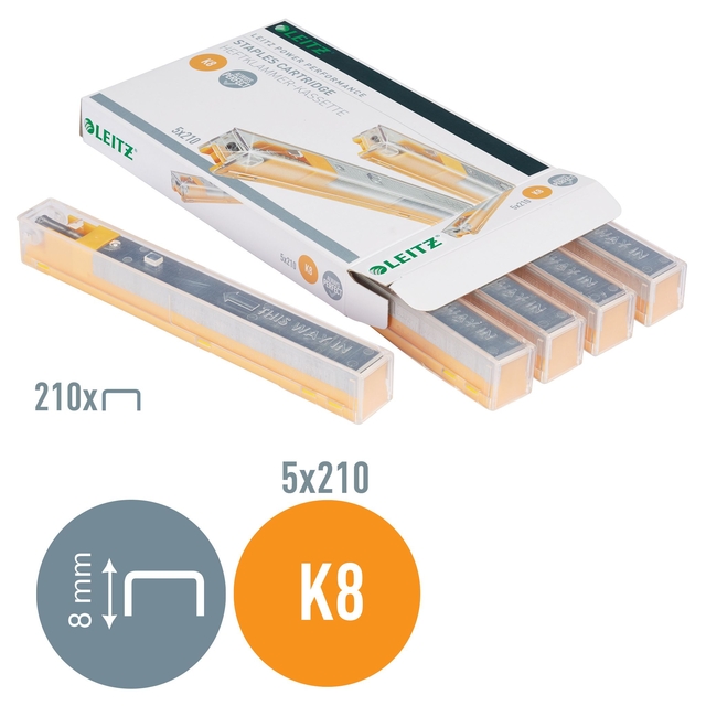 Leitz Stapler Cartridge K8 210 Yellow
