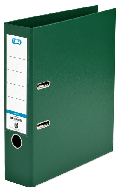 ELBA Lever Arch File Rado "smart Pro+", exchangeable spine label, A4 Spine 80 mm 2 Rings PP/PP Green