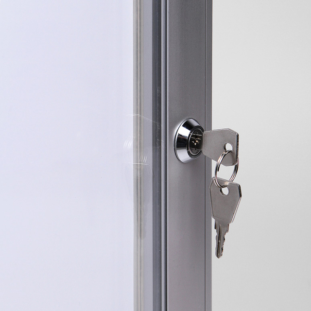 Vitrinebord Quantore luxe 9x A4 zilver