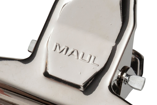 Papierklem MAUL Pro 75mm capaciteit 20mm zilver 2 stuks