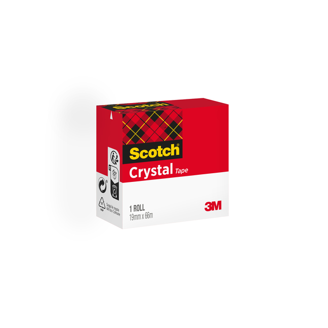 Adhesive tape Scotch Crystal 600 19mmx66m transparent