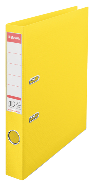 Lever Arch File Esselte No.1 VIVIDA 50mm PP A4 yellow