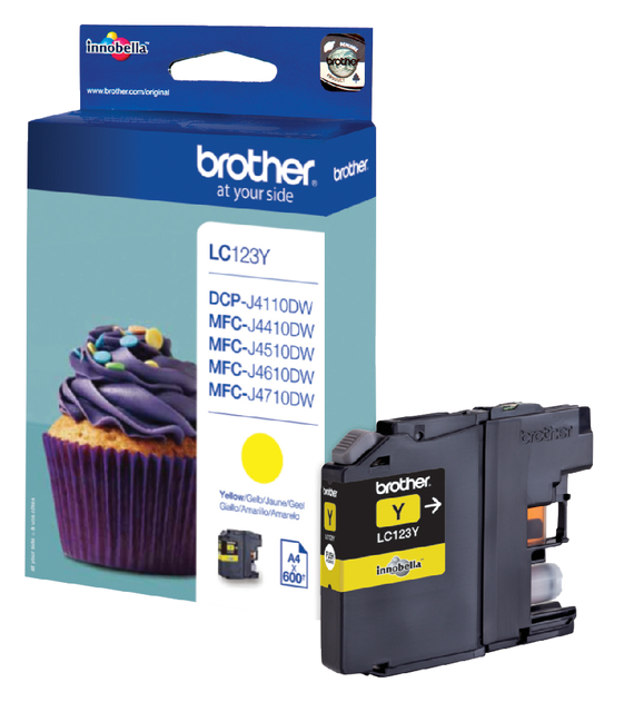 Brother IJ Cartridge Yel LC123Y
