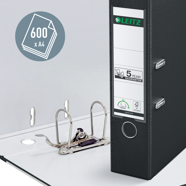 Lever Arch File Leitz  80mm PP A4 black