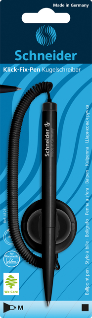 Baliebalpen Schneider klick-fix medium zwart blister à 1 stu