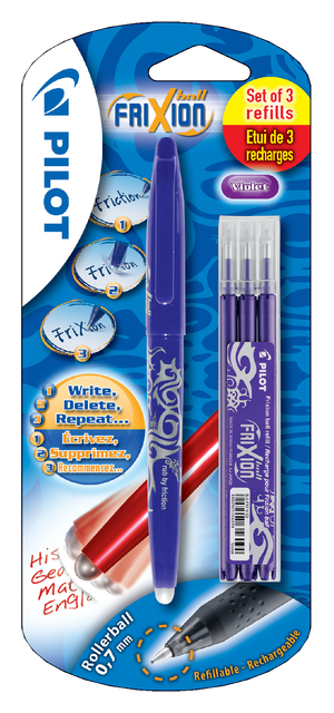 Blis FriXion Ball 0.7 V - 3 Refills Set