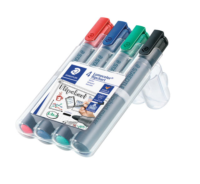 Staedtler F/Cht Mkr Wllt Asst 356WP4 Pk4