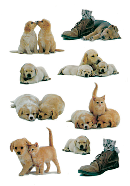 DECOR stickers whelps 3 sheets