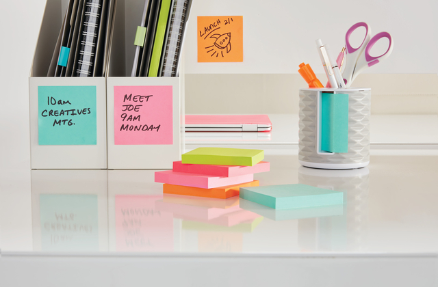 Memo pad Post-it 2028 76x76mm cube neon colors