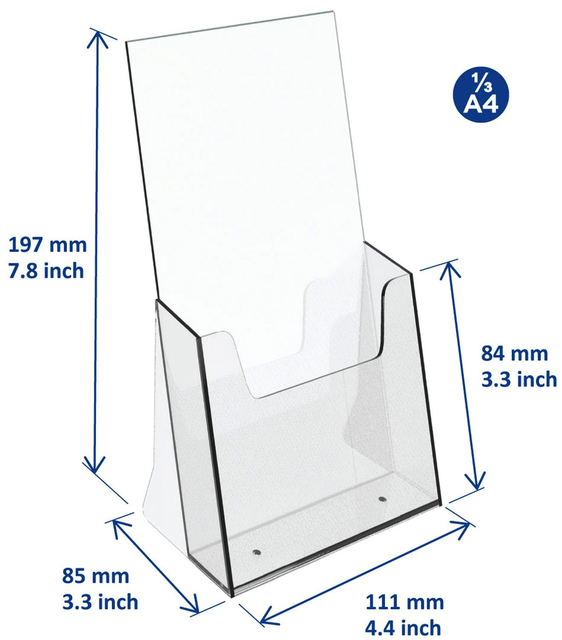 Brochure holder OPUS 2 1/3