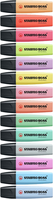 Markeerstift STABILO BOSS Original 70/4 pastel assorti etui à 4 stuk