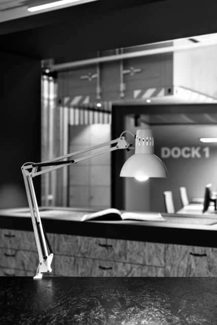 Bureaulamp MAUL Study tafelklem excl.LED lamp E27 wit