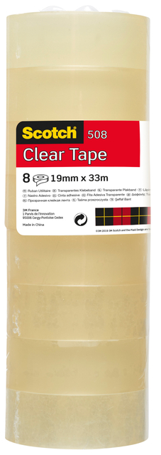 Adhesive tape Scotch 508 19mmx33m clear