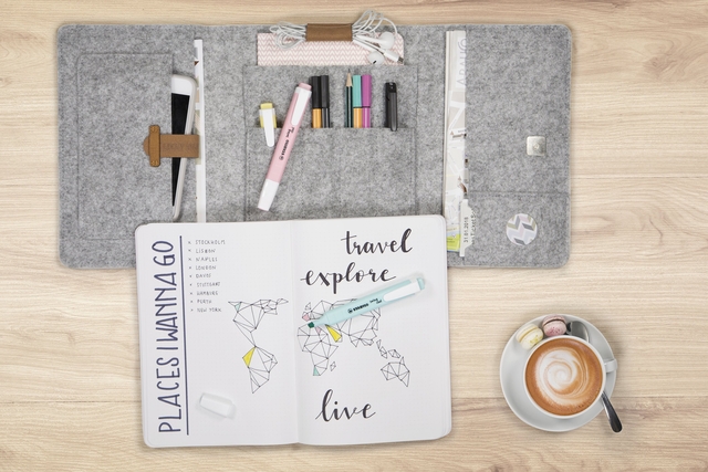 Markeerstift STABILO Swing cool 275/4 pastel assorti etui à 4 stuk