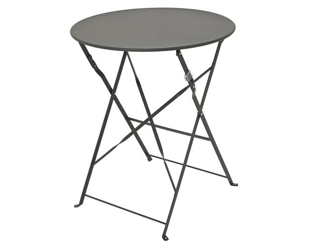 Bistroset staal 3-delig antraciet