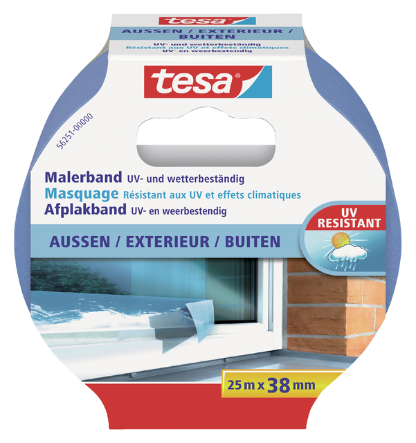tesa Maler-Krepp PRECISION OUTDOOR, ecoLogo, 25m:38mm