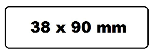 Address labels Quantore DK-11208 38x90mm white