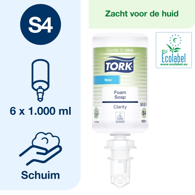 Hand soap Tork Clarity S4 foam 1000ml 520201